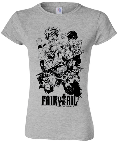 Fairy Tail - Group Jrs. T-Shirt XXL, an officially licensed product in our Fairy Tail T-Shirts department.
