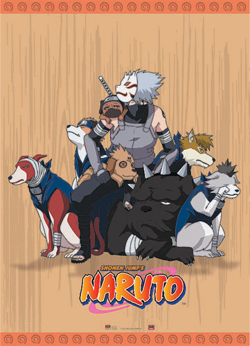 Naruto Kakashi W/ Dogs Wall Scroll, an officially licensed product in our Naruto Wall Scroll Posters department.