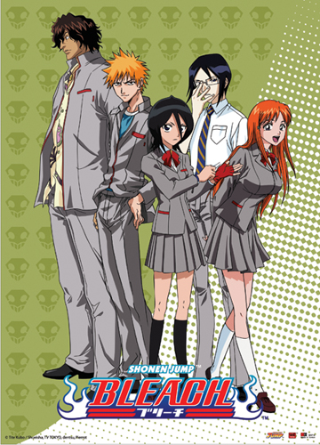 Bleach School Outfits Wall Scroll, an officially licensed Bleach product at B.A. Toys.