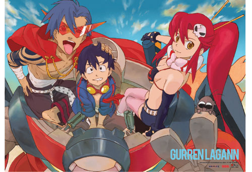 Gurren Lagann Simon & Champion Wall Scroll, an officially licensed product in our Gurren Lagann Wall Scroll Posters department.