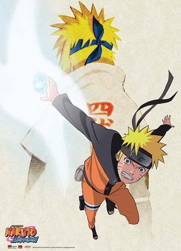 Naruto Shippuden Father & Son Wallscroll, an officially licensed product in our Naruto Shippuden Wall Scroll Posters department.