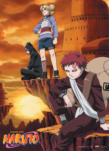 Naruto Gaara & Companion Wall Scroll, an officially licensed product in our Naruto Wall Scroll Posters department.