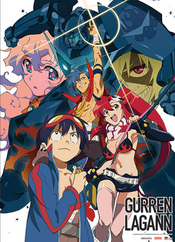 Gurren Lagann Group Wall Scroll, an officially licensed product in our Gurren Lagann Wall Scroll Posters department.
